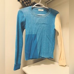 Blue Knit Sweater - Size S